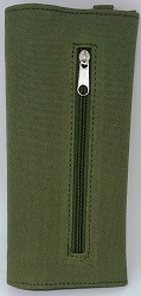 画像2: 手巻きタバコポーチ・オリーブ (2)