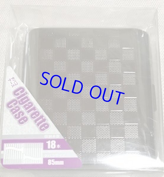 画像2: シガレットケース18（85mm）チェッカーＢＫニッケル (2)