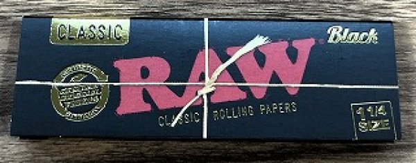 画像1: RAW（ロウ）　クラシック　ブラックゴールド　1　1/4　ペーパー (1)