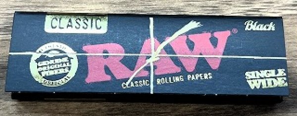 画像1: RAW（ロウ）　クラシック　ブラックゴールドシングルペーパー (1)